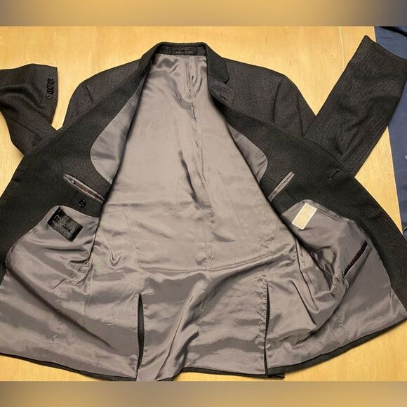 Michael Kors Gray Herringbone Suit Jacket Blazer Sport Coat - Picture 5 of 13